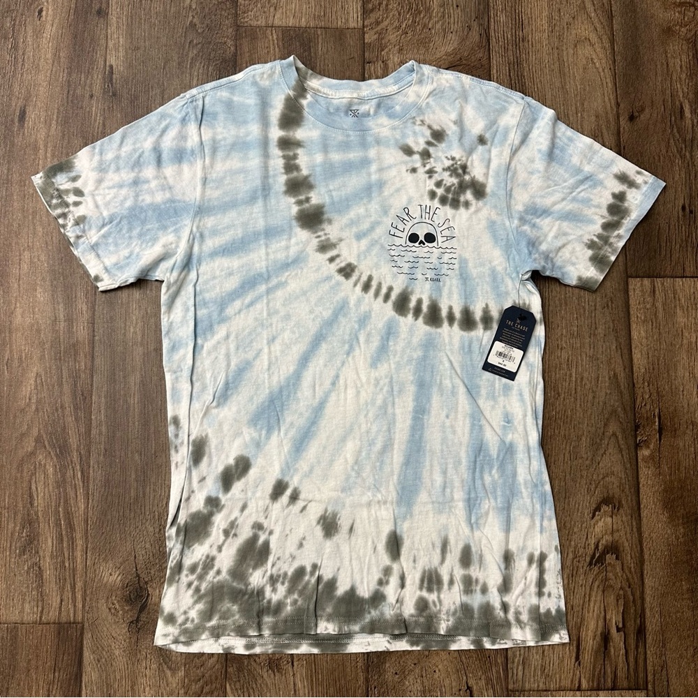 Roark Fear The Sea Skull Premium Short Sleeve Cotton T-Shirt Men’s Size S Light